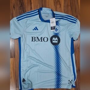 Montreal IMPACT 2024-2/ Adidas Light Blue and Dark Blue Men's Jersey LARGE